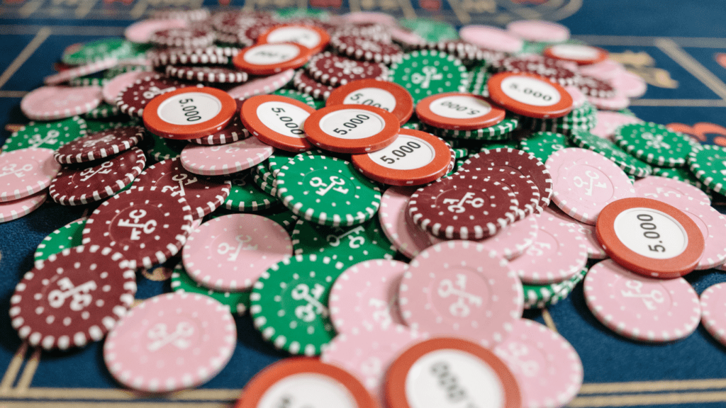 bunch of casino chips