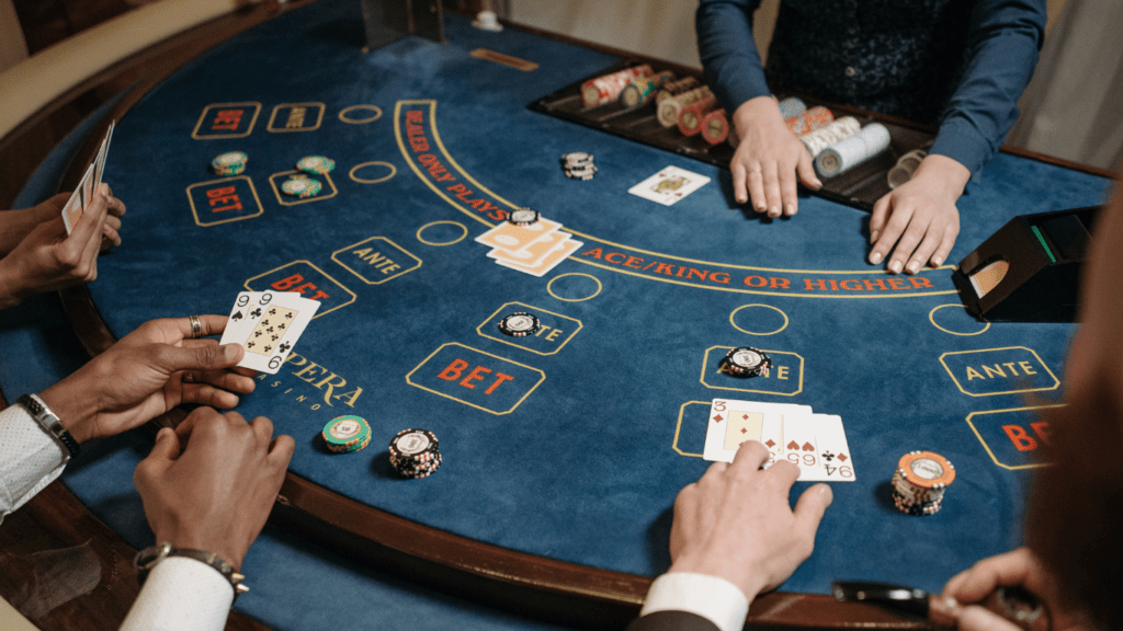 gentlemen playing poker