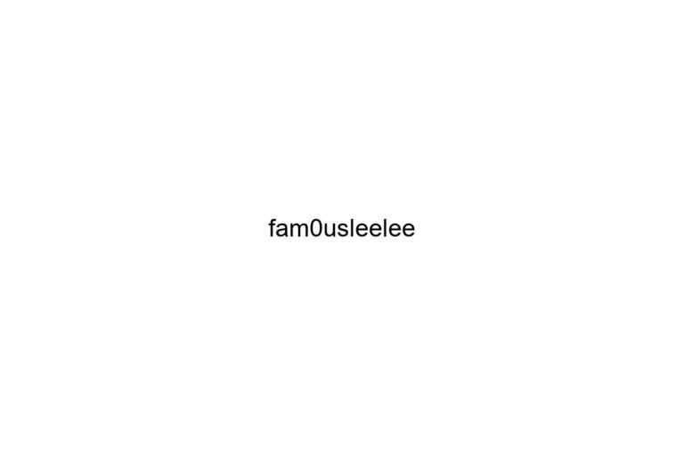 fam0usleelee