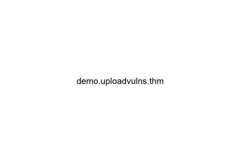 demo uploadvulns thm