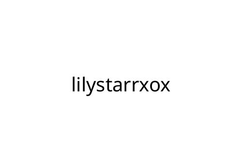 lilystarrxox