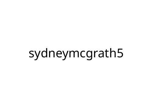 sydneymcgrath5