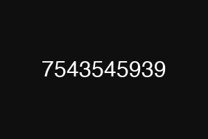 7543545939