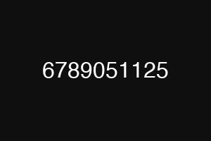 6789051125